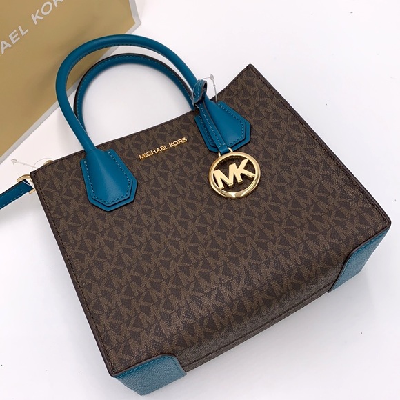 MICHAEL KORS MERCER MEDIUM MESSENGER CROSSBODY BAG & MEDIUM ZIP AROUND W… - Picture 10 of 16